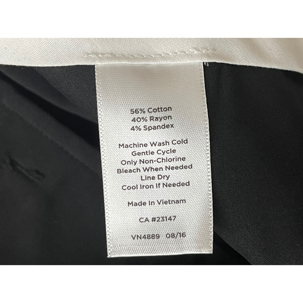TALBOTS Freeport Straight Leg Dress Pants Black Size 12 NEW Career Minimalist - Picture 7 of 10